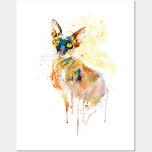 Colorful Sphynx Cat Posters and Art